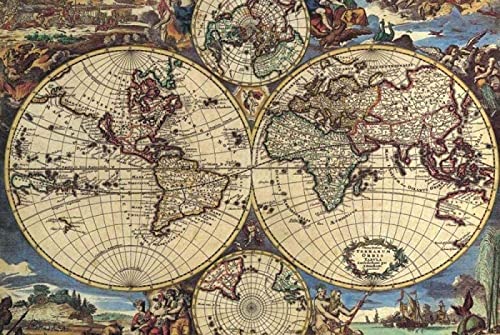 Puzzle Erwachsene 1500 Teile Weltkarte Basteln Geschenk Familie Klassisches Puzzle