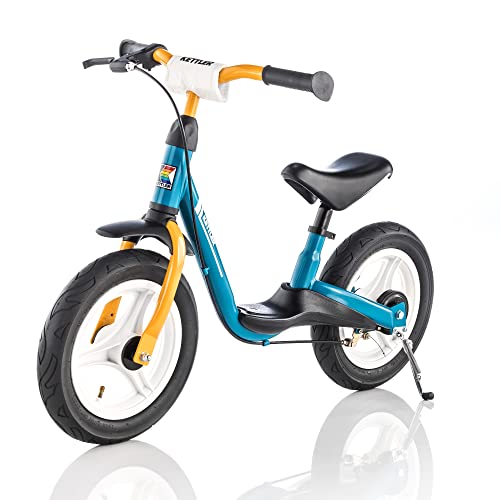 Kettler Laufrad Spirit Air 2.0 – das ideale & verstellbare Lauflernrad – Kinderlaufrad mit Reifengröße: 12,5 Zoll – mit Luftbereifung – stabiles & sicheres Laufrad ab 3 Jahren – blau & gelb
