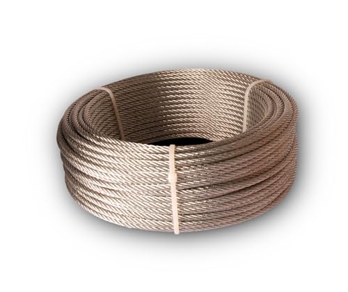 Chapuis CCG620 Kabel mit PVC-Mantel, galvanisierter Stahl, 159 kg, Durchmesser 4 / 6 mm, Länge: 20 m