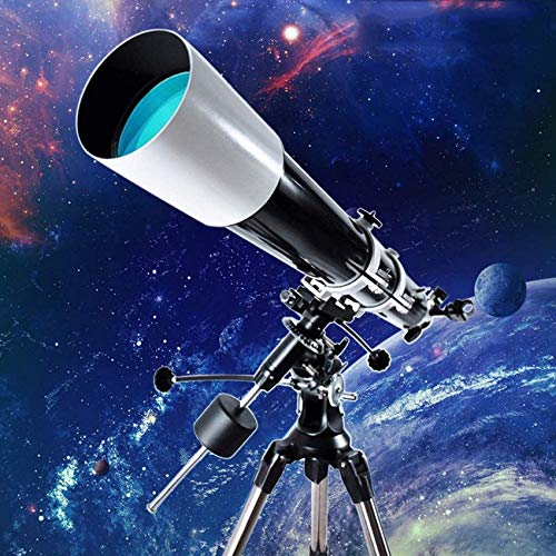 HD-Sternbeobachtungsteleskop, Refraktor-Teleskope, 80-mm-Apertur-900-mm-Astronomische Teleskope mit verstellbarem Stativ und Smartphone-Ständer
