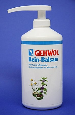 GEHWOL Bein Balsam, pflegende Fußcreme Fusspflegecreme mit Kamille, 500 ml mit Spender