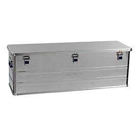 Transportbox Alutec COMFORT 153, Aluminium, 153 l, L 1182 x B 385 x H 398 mm, stabiler Deckel