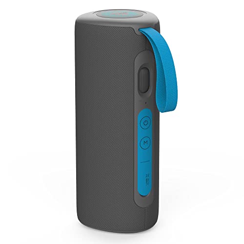 Boompods Rhythm Kabelloser Bluetooth-Lautsprecher – Leistungsstarker 24-Watt-Stereo-Lautsprecher mit 10 Lichtmodi, IPX5 Rugged Waterproof & Dual Pairing