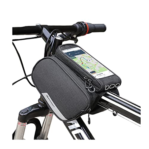 WOZINSKY Fahrradtasche Rahmentasche Wasserdicht Tasche für Fahrrad, Mountainbike, ebike, MTB, Rennrad Bike Bag Fahrradhandytasche Fahrradtasche Rahmen 1,5 L