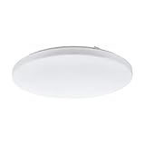 EGLO LED Deckenlampe Frania, 1 flammige Deckenleuchte, Material: Stahl, Kunststoff, Farbe: Weiß, Ø: 43 cm