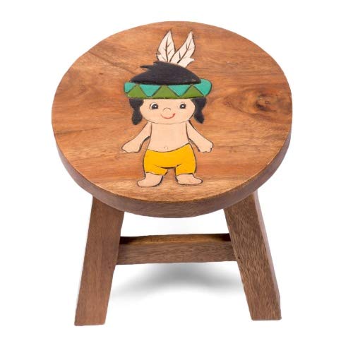 Brink Holzspielzeug Hocker Indianer Personalisiert Kinderzimmer Holz Wood Geschenk Stabil Tisch Sitzgruppe