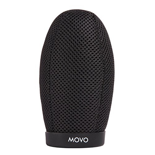 Movo WST240 Professionalle Pämie Qualität Ballistischem Nylon Frontscheibe mit Akustikschaum Technologie für Richtrohre bis zu 22cm lang