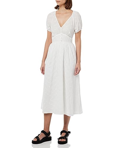 Springfield Damen Kleid, weiß, 38