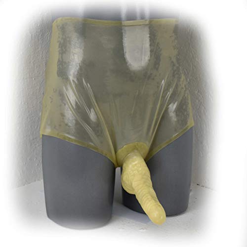 Latex Big Pants mit Kondom und extra hohem Bund 0,4 mm Size:XL