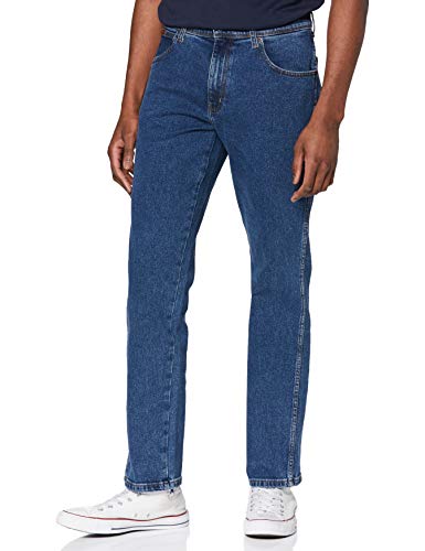 Wrangler Mens Texas Contrast Jeans, Blast Blue, 42/34
