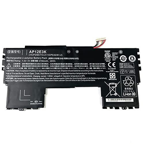XITAI 28Wh 7.4V AP12E3K Ersatz Laptop Akku für Acer Aspire S7 191 Ultrabook 11-inch 1/CP3/65/114-2+1/CP5/42/61-2 MEHRWEG