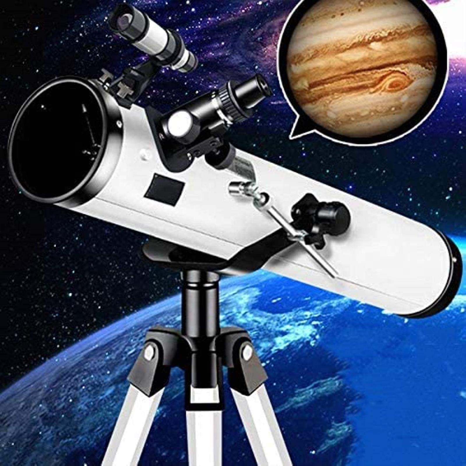 Einsteiger-Astronomisches Teleskop, HD-Sternenbeobachtungs-Weltraum-Kinder-Schülerteleskop, Teleskope für Astronomie-Anfänger mit Monokularstativ, Paket 1, für Innen/Außen