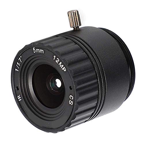 5-mm-CCTV-Kameraobjektiv, HD F1.2 1/1.7 CS-Mount-Iris mit Fester Linse, CW-FL0518-12MP Feste Iris/Weitsichtobjektiv für CCTV-Überwachungskamera