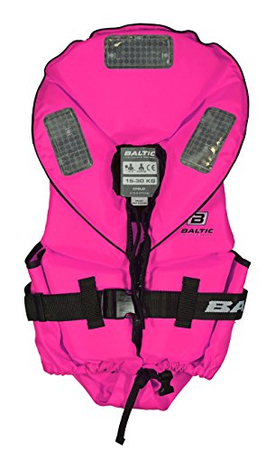Baltic Pro Sailor 100N Kinder Feststoff Rettungsweste, Größe:15-30kg, Farbe:pink