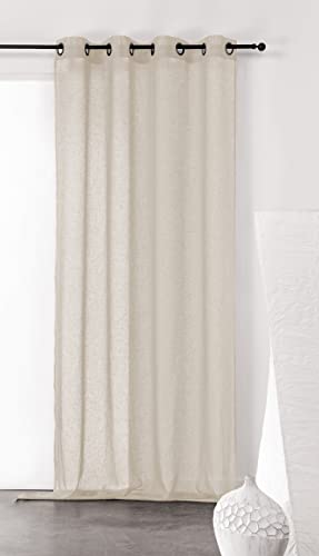 Linder 0169/10/375FR Uni Natur Ösenschal mit Polyester 150 x 240 cm, beige, 150 x 240 cm