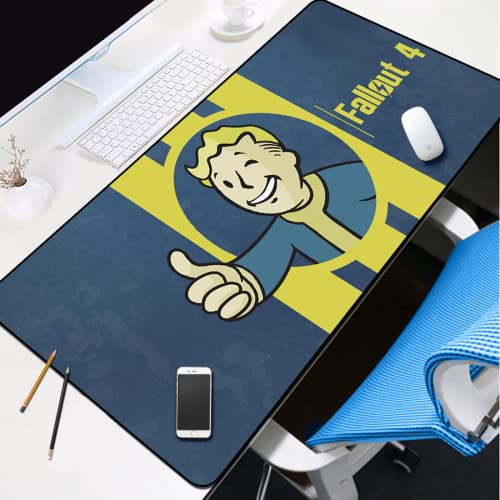 BILIVAN Fallout 4 Mauspad, Übergröße, Anime-Peripherie-Notebook, 600 x 300 mm, 13 Stück