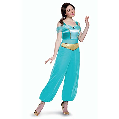 Disguise Disney Offizielles Aladdin Jasmin Kostüm Erwachsene, Faschingskostüm Für Damen, Größe M