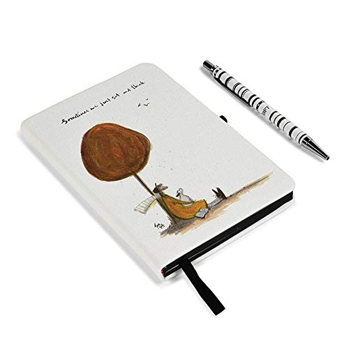 Pyramid International Sam Toft Notizbuch Geschenkset Notizblock und Stift (Sometimes We Just Sit and Think), 192 Seiten – Offizieller Merchandise-Artikel