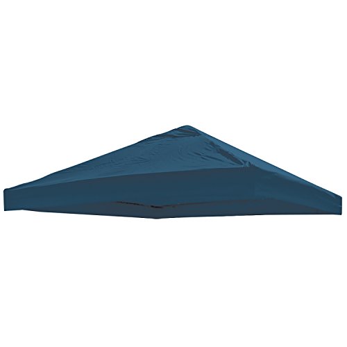Universal Ersatz Dach für Pavillon 3x3 M Farbe Blau Wasserdicht PVC beschichtet 220gr. Polyester mit Luftluke