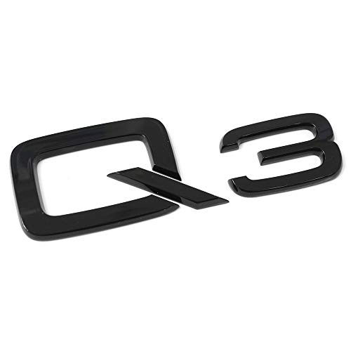 Audi 83A071803 Schriftzug Q3 Logo schwarz Tuning Exclusive Black Edition Emblem selbstklebend