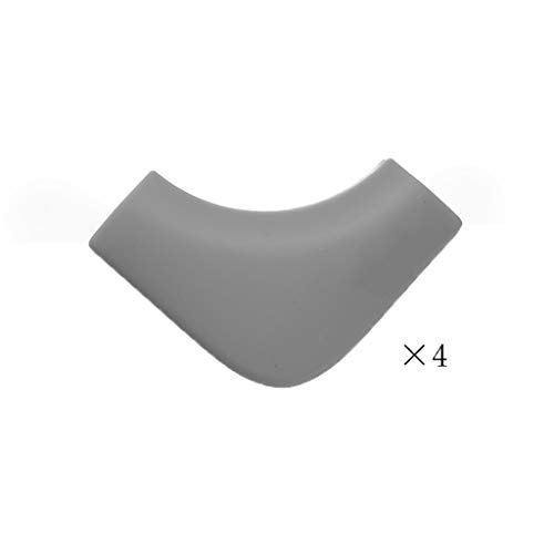 AnSafe Tischkantenschutz, for Möbelkanten Kindersicherungsecke Silikon Weiches Material (6 Farben Optional) (Color : Gray)