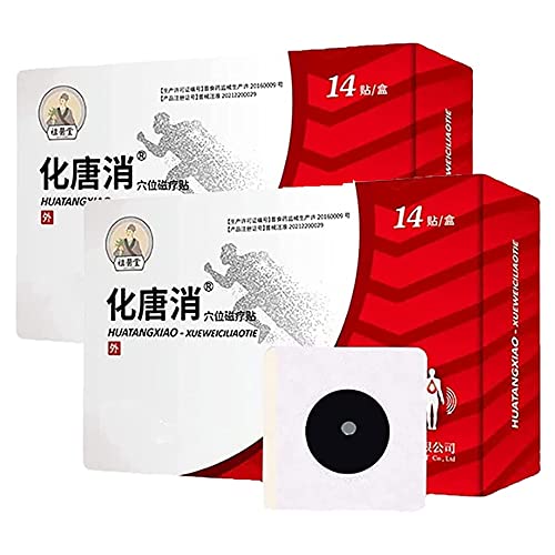 Hua Tang Xiao Akupunkt-Aufkleber, Huatangxiao Akupunkt-Druckstimulationspflaster, Fußpflaster zur Zuckerkontrolle für Frauen und Männer (2Karton)
