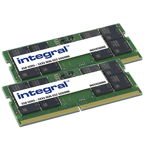 Integral 16GB (2 x 8GB) DDR5 RAM 4800MHz SODIMM Laptop/Notebook/MacBook PC5-38400 Memory | RAM DDR5 | DDR 5 | Arbeitsspeicher DDR5