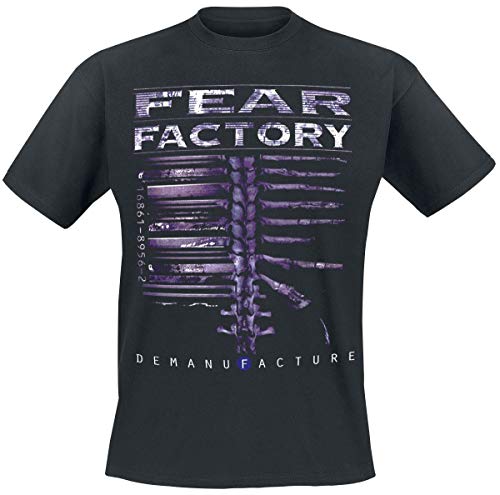 Plastic Head Herren Fear Factory Demanfacture TSFB T-Shirt, Schwarz, XL