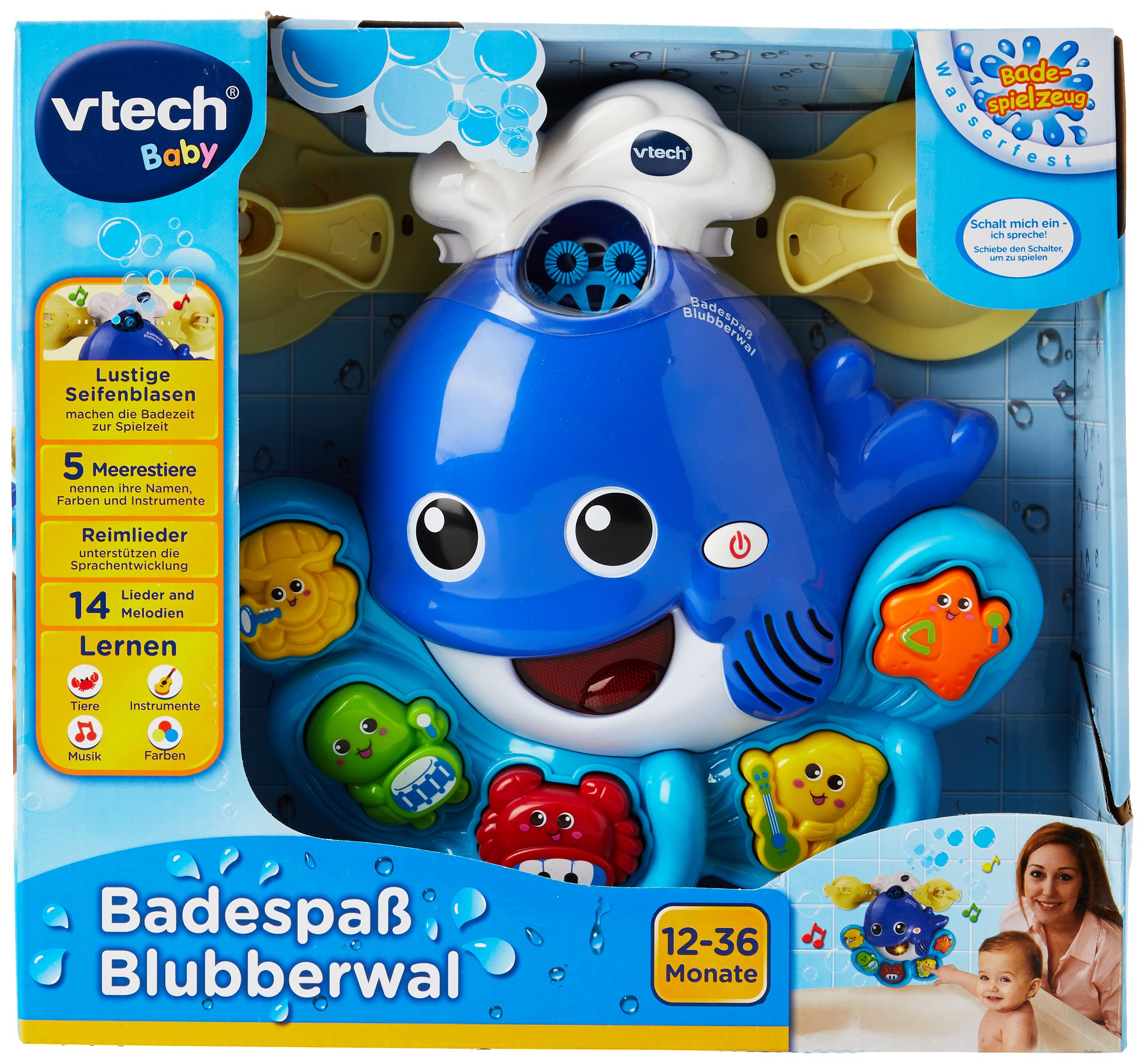 VTech 80-146004 - Badespaß Blubberwal