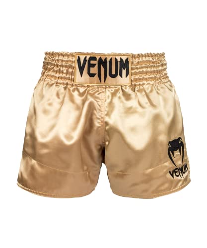 Venum Unisex Classic Shorts, Gold/Schwarz, L Slim Taille Courte