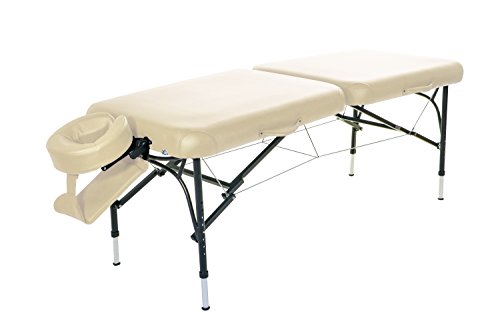 Mobile Massageliege Clap Tzu VOYAGE SET, 184x70 cm, crema