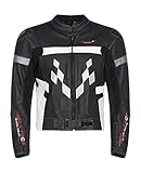 Rider-tec-Jacke Kombination Leder Road, schwarz/weiß/rot, Größe M