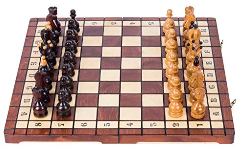 Square - Schach Schachspiel - KANZLER LUX - 50 x 50 cm - Schachfiguren