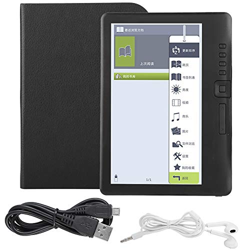 Estink E-Book-Reader, Tragbarer 7-Zoll-TFT-LCD-E-Book-Reader Unterstützt Integrierte TF-Karte Musik, Video, Fotos Digitales Buch Lesen für Schule, Reisen, Outdoor Usw.(8G)