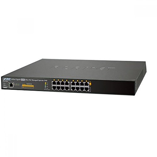 PLANET UPOE-1600G - Hub - verwaltet - 16 x 10/100/1000 (PoE) + 16 x 10/100/1000 - Desktop - UPOE (600 W) (UPOE-1600G)