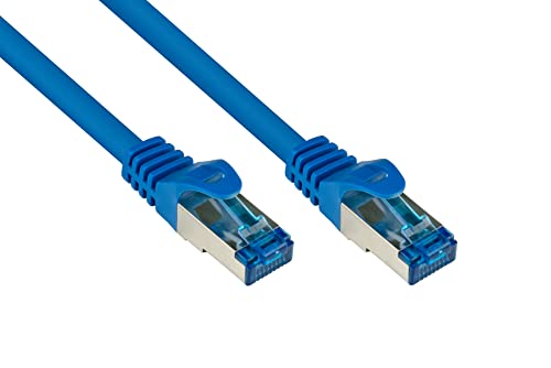 Patchkabel, Cat. 6A, S/FTP, PiMF, halogenfrei, 500MHz, blau, 50m, Good Connections®