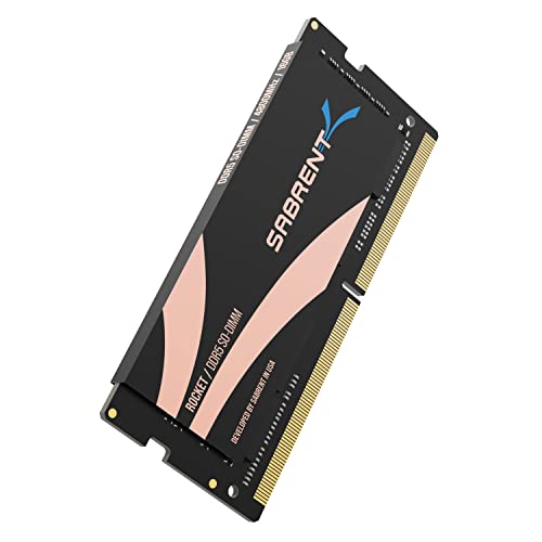 SABRENT Arbeitsspeicher SODIMM Memory 16GB DDR5 4800MHz Speicherkit für Laptop, Ultrabook und Mini-PC (SB-DR5S-16G)