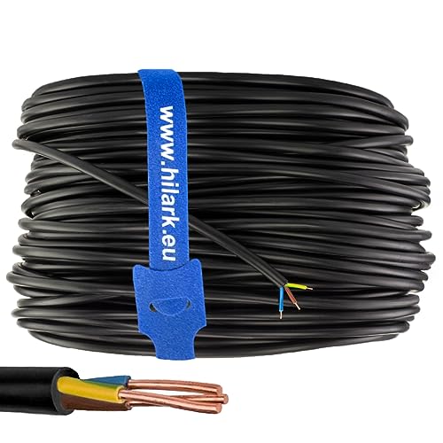 Hilark cable tech NYY-J 3x2,5 mm² (YKY) 3G2,5 Erdkabel Starkstromkabel zur Verlegung im Erdreich – 25m