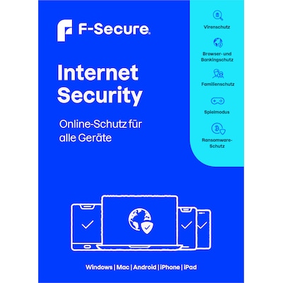 F-Secure Internet Security | 7 Geräte | 1 Jahr | Download & Produktschlüssel