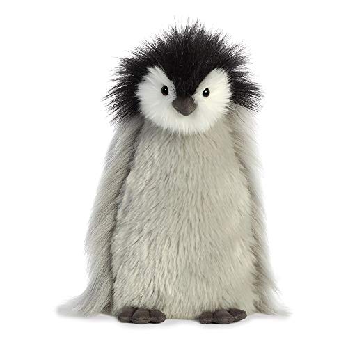 Aurora, Luxe Boutique 03510 Milly der Baby Kaiser Pinguin Plüschtier grau 28 cm weiß schwarz Geschenkidee