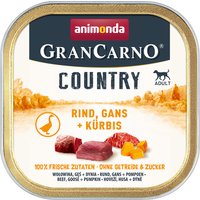 Sparpaket Animonda GranCarno Adult Country 44 x 150 g - Rind, Gans & Kürbis
