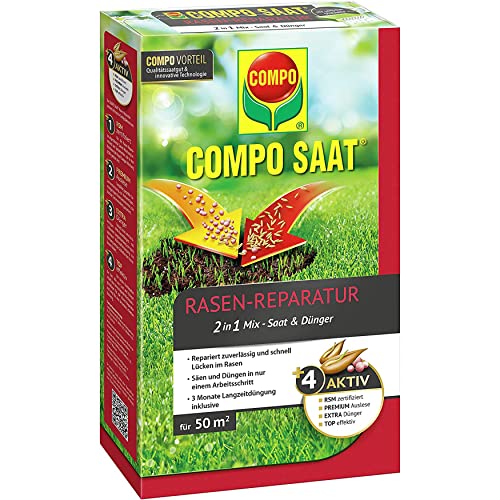 Compo Saat Rasen-Reparatur-Mix Samen und Dünger 360 g für 15 m²
