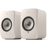 KEF LSX II LT kabellose Regallautsprecher, Stone White | Musik | TV & Home Entertainment | Gaming | HDMI-ARC | USB-C | Bluetooth | AirPlay 2 | Chromecast | Spotify