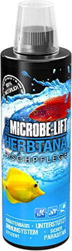 MICROBE-LIFT Herbtana - Kräuterbasierendes Pflegepräparat zur optimalen Unterstützung des Immunsystems bei Fischen in jedem Meerwasser & Süßwasser Aquarium, 473ml