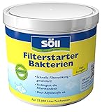Söll 81441 FilterstarterBakterien hochreine Mikroorganismen für Teiche 500 g - natürliche Filterbakterien aktivieren die Biologie der Filter im Gartenteich Fischteich Koiteich Schwimmteich