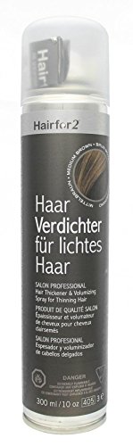 Hairfor2 Haarverdichtungsspray mittelbraun, 1er Pack (1 x 300 g)