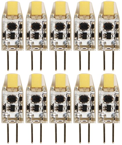 McShine - LED Stiftsockellampe | Silicia COB | G4, 1W, 110 lm, warmweiß | 10er-Pack