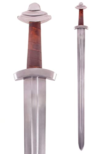 Battle-Merchant Wikingerschwert mit Scheide, 11. Jh, Schaukampfschwert SK-B Echt Metall Schwert