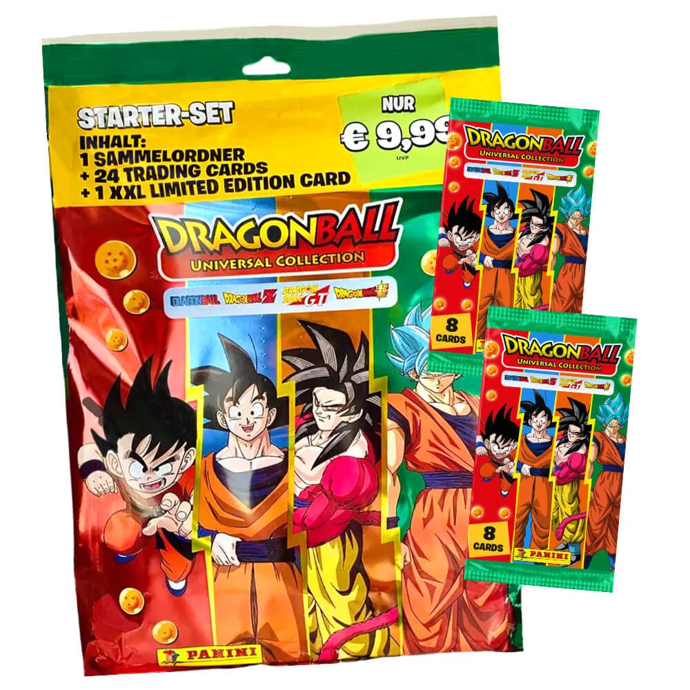 Panini Dragon Ball Karten Serie 2 - Universal Collection Trading Cards - Sammelkarten - 1 Starter + 2 Booster