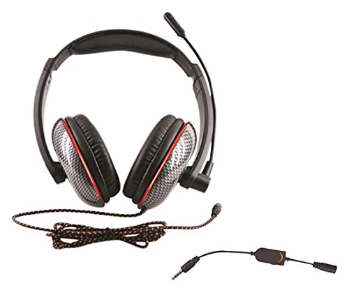 Xtreme Carbon 3,5 mm Binaural Haarband Schwarz, Kohle Kopfhörer – Kopfhörer (PC/Spiele, binaural, Haarband, Schwarz, Kohle, kabelgebunden, 1,2 m)